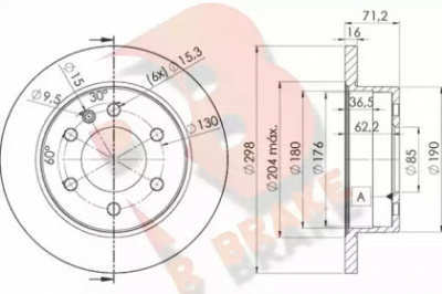 R BRAKE 78rbd20191 -